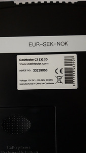 Pangatähtede detektor EUR-SEK-NOK CT332 SD (3 foto / 3)