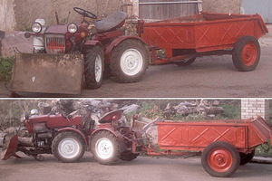 Трактор с прицепом TZ 4k 12