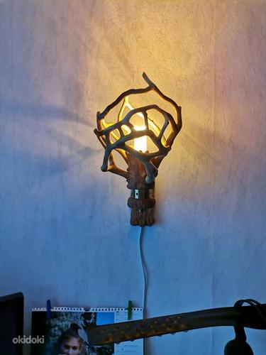 Ручная работа настенная лампа бра светильник корнепластика (фото #6)