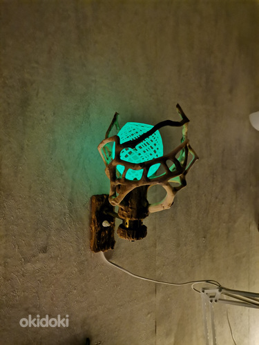 Ручная работа настенная лампа бра светильник корнепластика (фото #3)