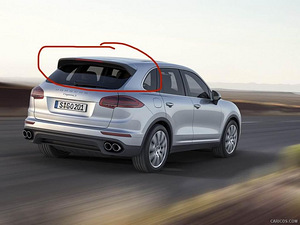 Porsche cayenne facelift tagaluugi spoiler 2011-2017 (4 foto / 4)