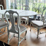Очень красивый белый обеденный стол и 5 стульев (фото #2)