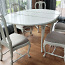 Очень красивый белый обеденный стол и 5 стульев (фото #5)