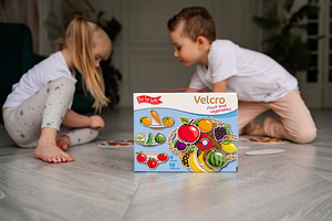 Velcro mäng "Puuviljad ja köögiviljad" (5 foto / 5)