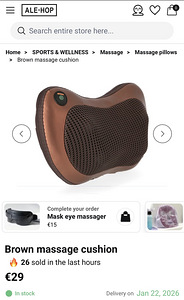 Massage pillow (ale-hop) (4 foto / 4)