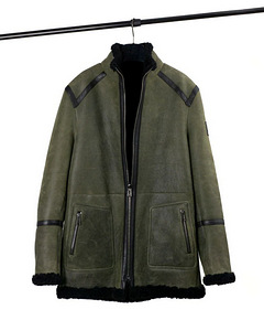 Naturaalne kahepoolne lambanahast mantel BELSTAFF (50, 52) Itaalia (1 foto / 9)