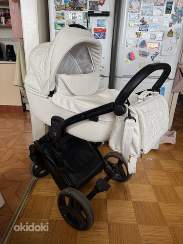 Коляска 2 в 1 Yunama Enzo, белая