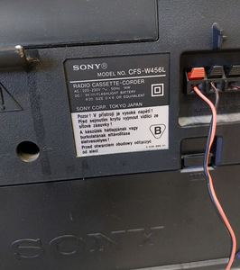 Kassettraadio Sony CFS-W456L (3 foto / 3)