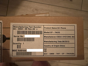 IP-телефон Cisco CP-7942G (3 фото из 4)