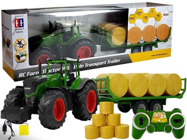 RC Farm Tractor With Bale Transport Trailer (foto #1)