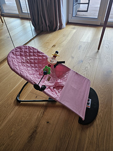 Laste lamamistool Luxmom kaarega (roosa) (1 foto / 3)