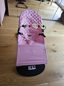 Laste lamamistool Luxmom kaarega (roosa) (2 foto / 3)