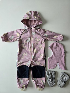 Name It Softshell 80 + шапка и варежки