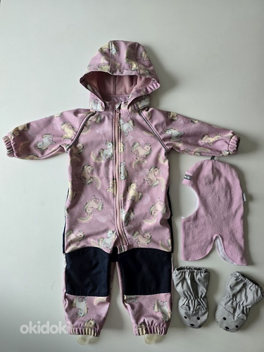 Name It Softshell 80 + müts ja kindad
