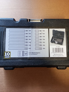 MTX Tools Torx-otsikute komplekt T20-55 1/2" 15 osa (2 foto / 3)