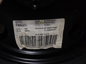 Оригинальное запасное колесо Opel 115/70 R16 (4 фото из 6)