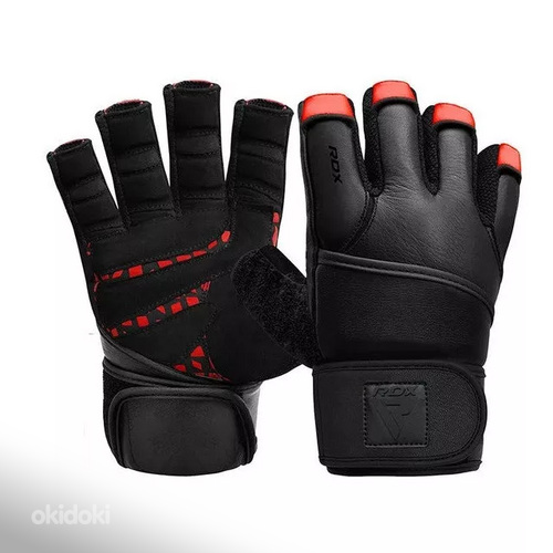 Кожаные перчатки для тяжелой атлетики RDX L7