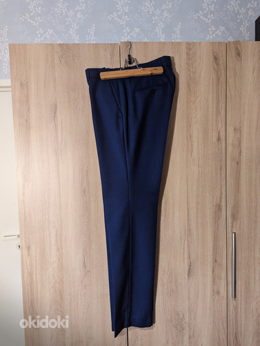 Monton темно-синие брюки (фото #1)