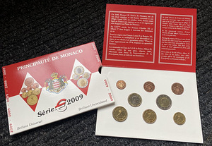 Набор монет Монако 2009 BU