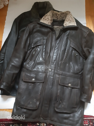 Кожанная куртка,тёплая XL (фото #1)