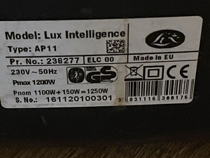 Tolmuimeja Lux Intelligence AP11 VARUOSADEKS (5 foto / 5)