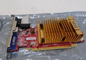 Видеокарта MSI Radeon HD 2400Pro 256MB (1 фото из 3)