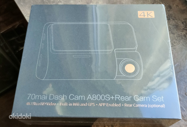 70mai 4k A800S Dash Cam + Rear Cam + HW Kit (foto #1)