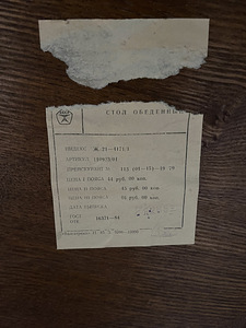 Kokkupandav vanamoodne laud (9 foto / 9)