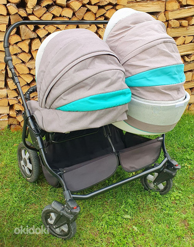Детская коляска для близнецов/ jalutuskäru kaksikutele (фото #4)
