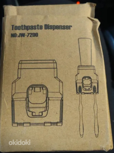 Дозатор зубной пасты с держателем для двух щеток. (фото #4)