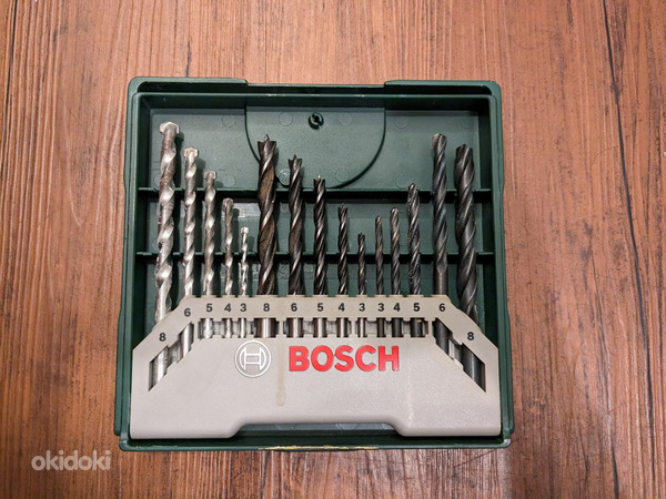 Puuride komplekt metalli/puidu/kivi jaoks 15tk. Bosch (foto #1)