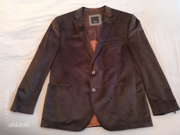 Мужской тёмно-коричневый пиджак (фото #1)