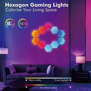 Kuusnurksed valgustid RGB-ga (2 foto / 2)