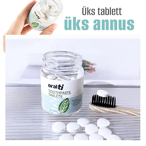Tabletivormis hambapasta Oralti, 60 tk (3 foto / 10)
