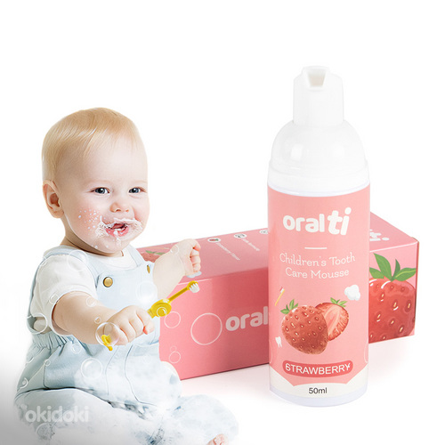Laste maasikamaitseline vahutav hambapasta Oralti, 50 ml