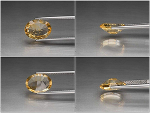 Tsitriin; loomulik; 3,37 ct; paranemist pole; Brasiilia. (1 foto / 3)
