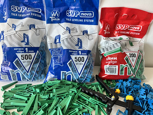 SVP plaatide tasandussüsteem klamber 1mm (500tk) (5 foto / 5)