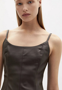 Eco-leather strap dress (2 foto / 5)