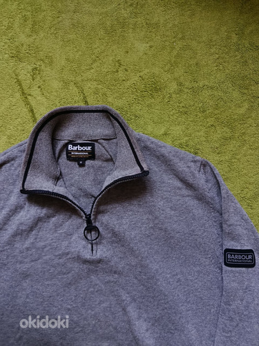 Barbour 1/4 молния с нашивкой