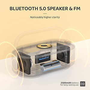 Colsur Alarm Clock Radio Bluetooth Speaker Wireless Charger (7 foto / 7)