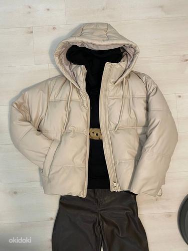 Зимняя кожаная куртка Zara
