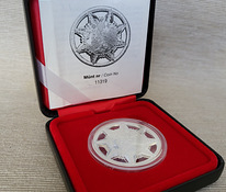 Серебряная монета 25 крон памятная монета истории Эстонии.