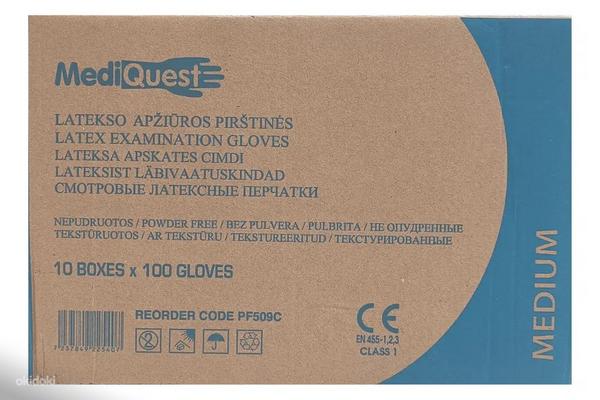 Латексные резиновые перчатки от Mediquest (фото #2)