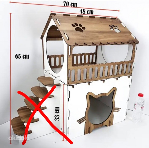 Кошачий домик без лестницы (фото #2)