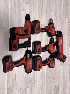 Hilti akukomplektid koos akude ja laadijatega (1 foto / 8)