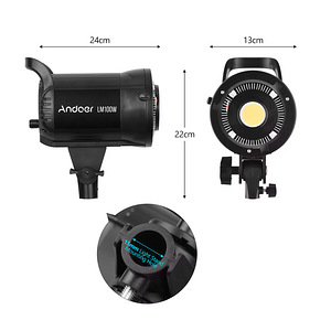 LED-valgusti foto ja video jaoks Andoer LM 100W. Bowens (2 foto / 4)