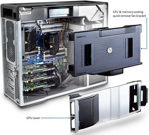 HP Z840 2x Xeon E5-2696v4 256GB 1TB NVME NVIDIA P5000 2x 10G (10 foto / 10)