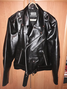 Meeste kunstnahast biker-jakk (2 foto / 6)