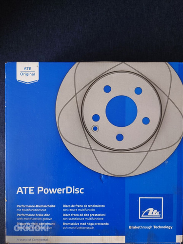 Тормозные диски ATE PowerDisc 24.0312-0158.1