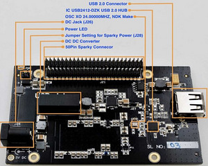 Allo Sparky SBC, USBridge, Kali reclocker, I2S LVDS output (7 foto / 10)